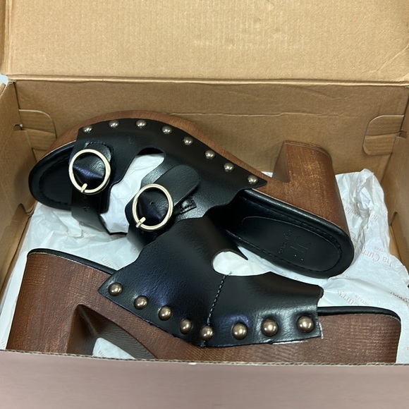 SOLD IN STORE New Ayesha Curry for Justfab BILLIE Studded Platform Shoes Size 8 - Picture 11 of 12